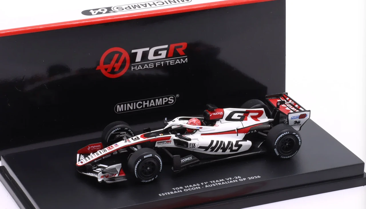 1/64 Minichamps 2026 Formula 1 Australian GP TGR Haas F1 Team VF-26 #31 Esteban Ocon Diecast Car Model