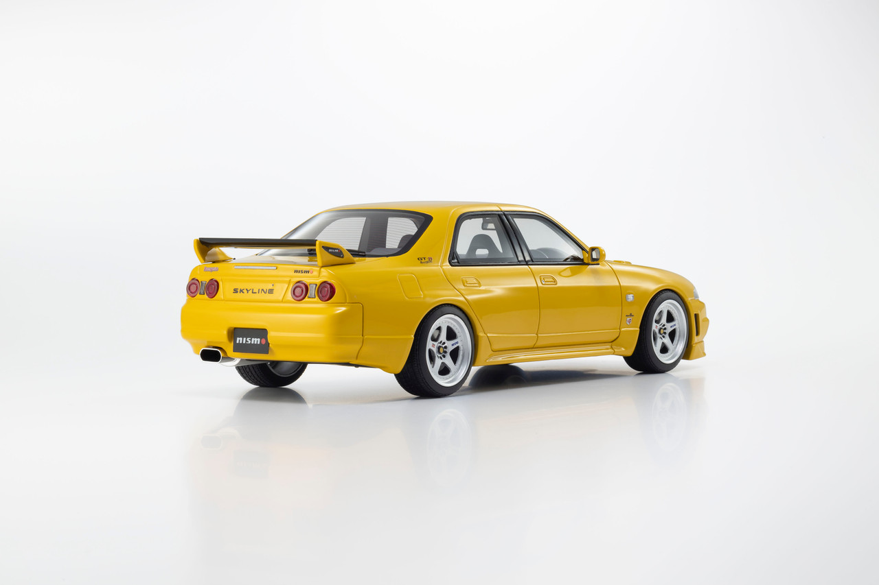 1/18 Kyosho 1997 Nissan Skyline GT-R R33 Autech Ver. Tuned by Nismo (Yellow) Car Model