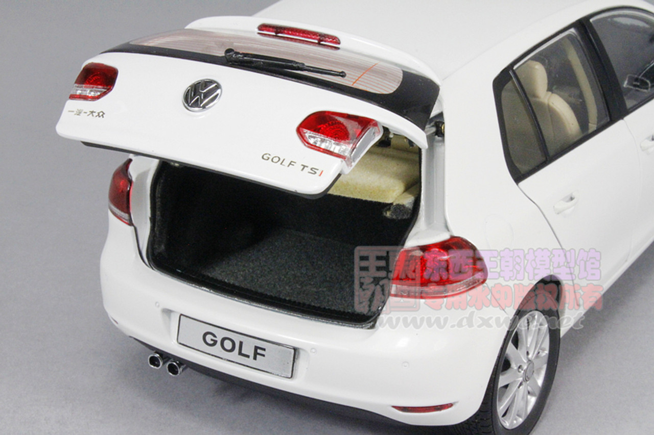 1 18 Volkswagen Vw Golf Vi 6 White Diecast Car Model Livecarmodel Com