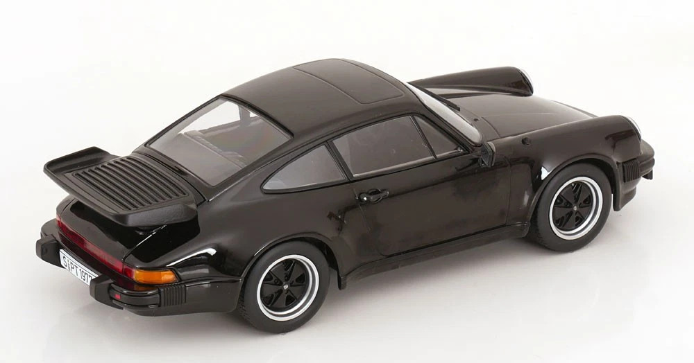 1/18 KK-Scale 1977 Porsche 911 (930) Turbo 3.3 Coupe (Black) Diecast Car Model