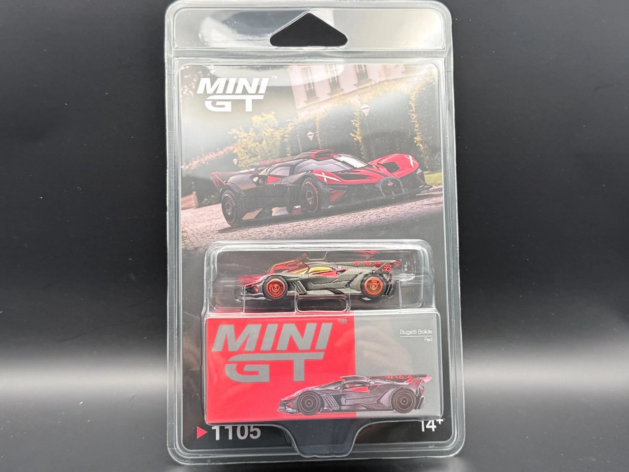 CHASE CAR 1/64 Mini GT Bugatti Bolide (Red) Diecast Car Model
