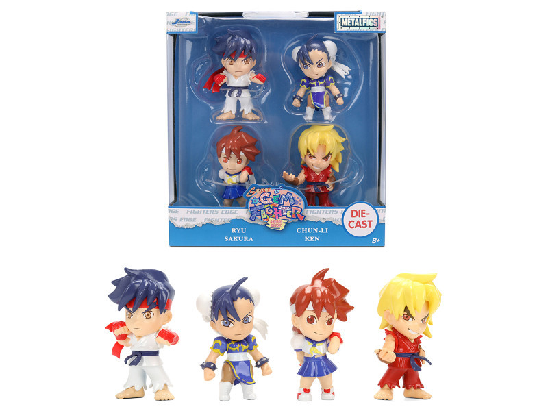 Set of 4 Diecast Figures 