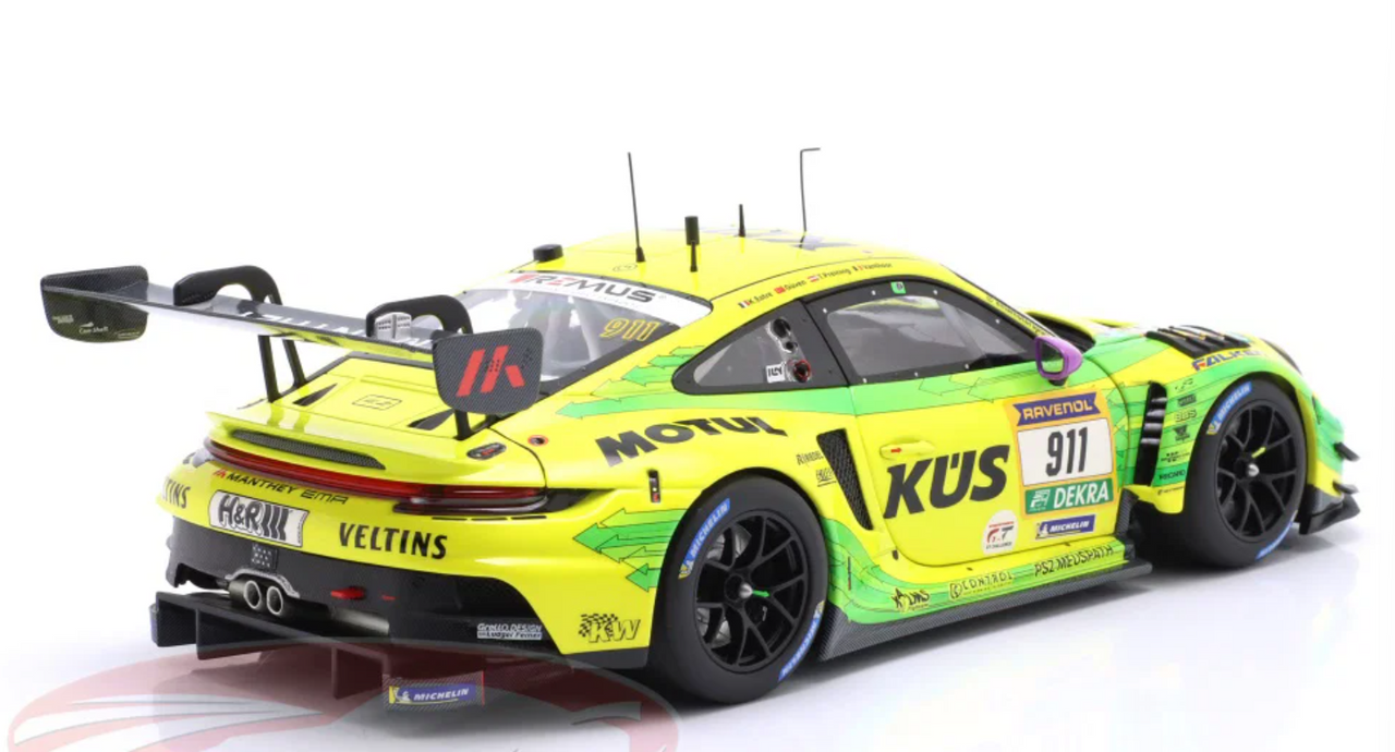 1/18 Minichamps 2024 Porsche 911 GT3 R #911 2nd 24h Nürburgring Manthey-Racing Laurens Vanthoor, Thomas Preining, Kevin Estre, Ayhancan Güven Diecast Car Model