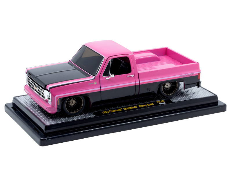 1/24 M2 Machines 1979 Chevrolet Scottdale Chevy Sport (Black Pink