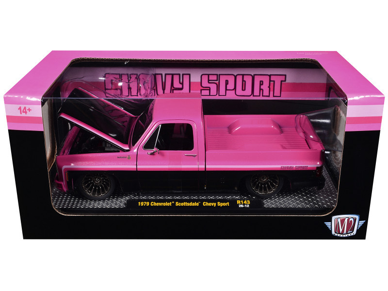 1/24 M2 Machines 1979 Chevrolet Scottdale Chevy Sport (Black Pink
