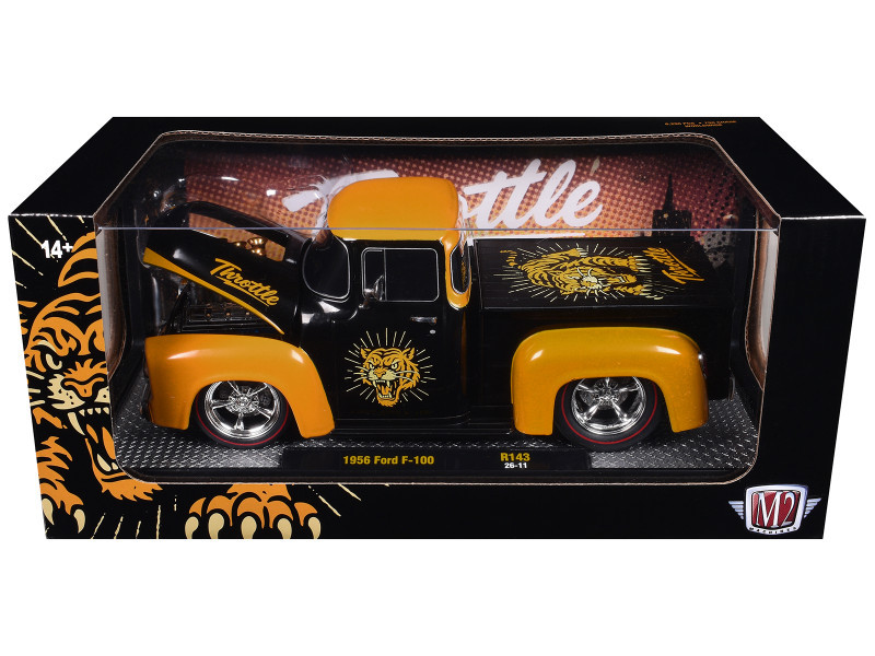 1/24 M2 Machines 1956 Ford F-100 “Throttle” (Black & Yellow
