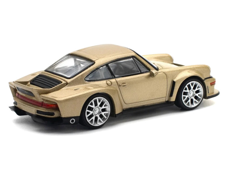 『ユウ』 1/64 Pop Race Porsche 911 Singer DLS Turbo (Gold Metallic) Diecast