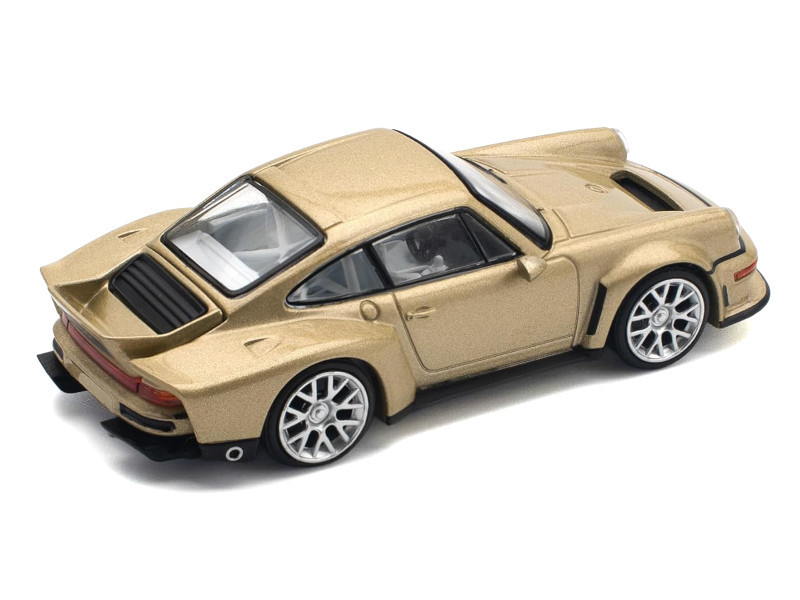 1/64 Pop Race Porsche 911 Singer DLS Turbo (Gold Metallic) Diecast Car Model
