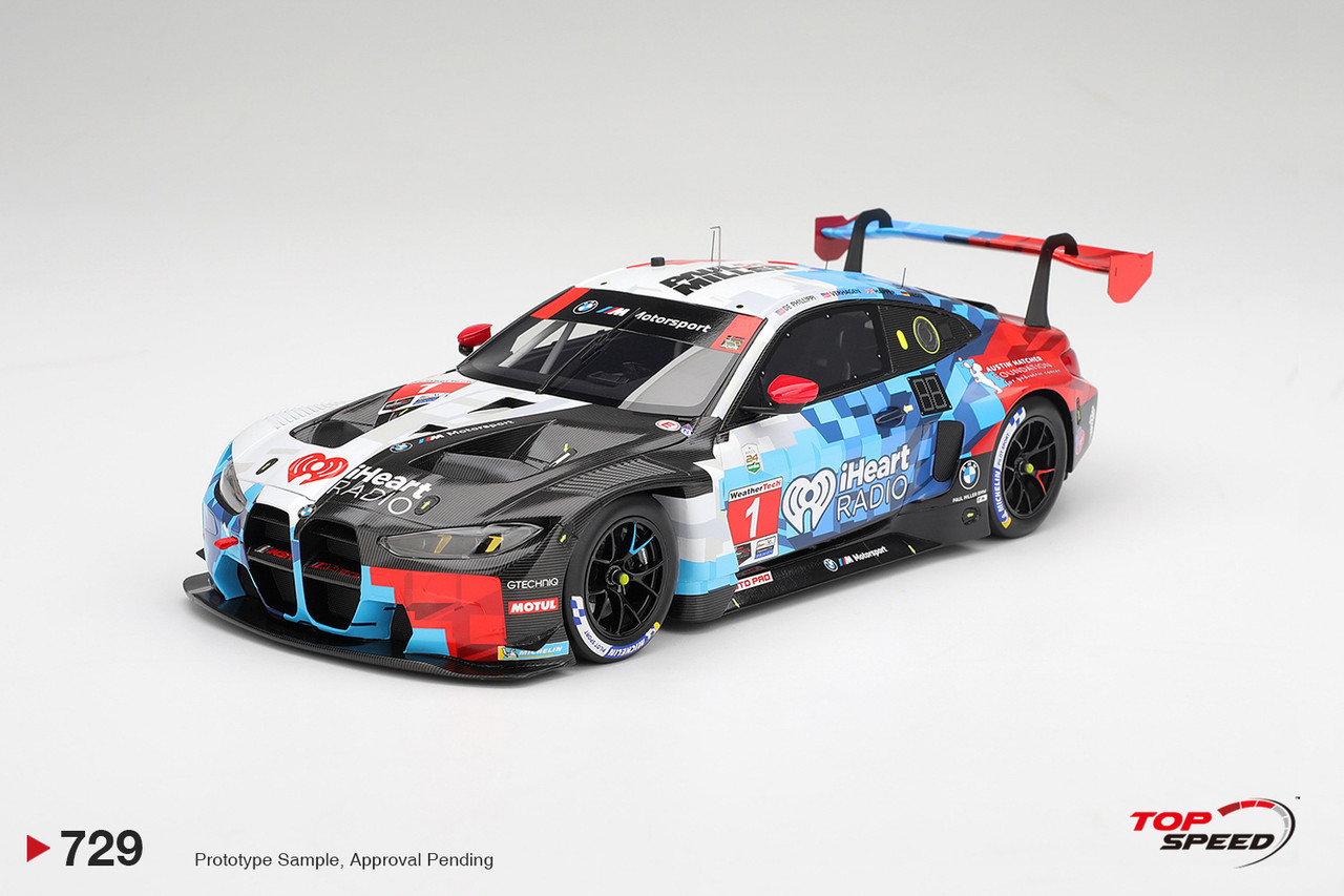 1/18 Top Speed 2026 BMW M4 GT3 EVO #1 Paul Miller Racing 2026 IMSA Daytona 24 Hrs Class Winner Car Model
