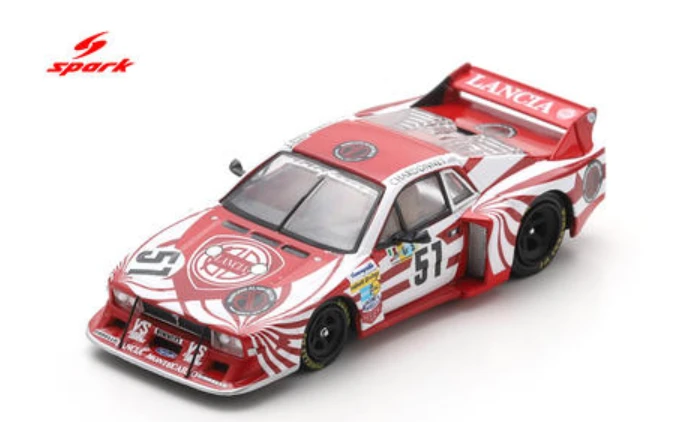 1/64 Spark Lancia Beta Montecarlo Turbo No.51 Le Mans 24H 1980 B. Darniche - H. Heyer - T. Fabi Car Model