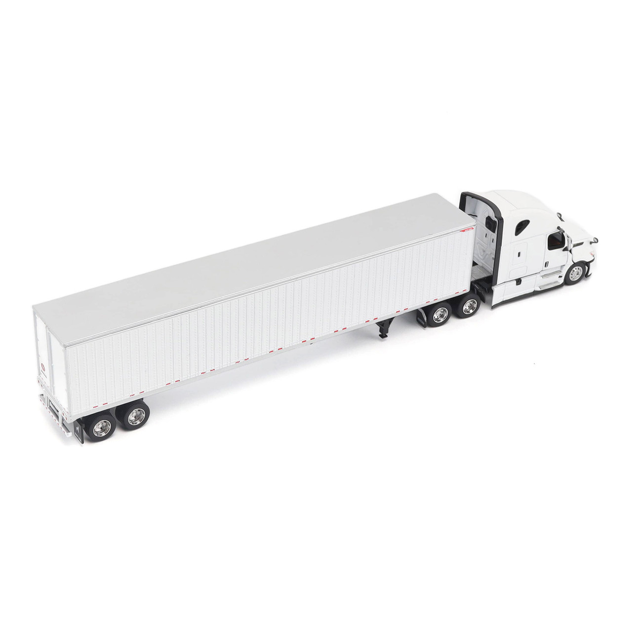 1/64 Diecast Masters 2025 Freightliner Cascadia Gen-5 Tractor (Winter White) & Great Dane Champion 53 Ft Dry Cargo Trailer Diecast Model
