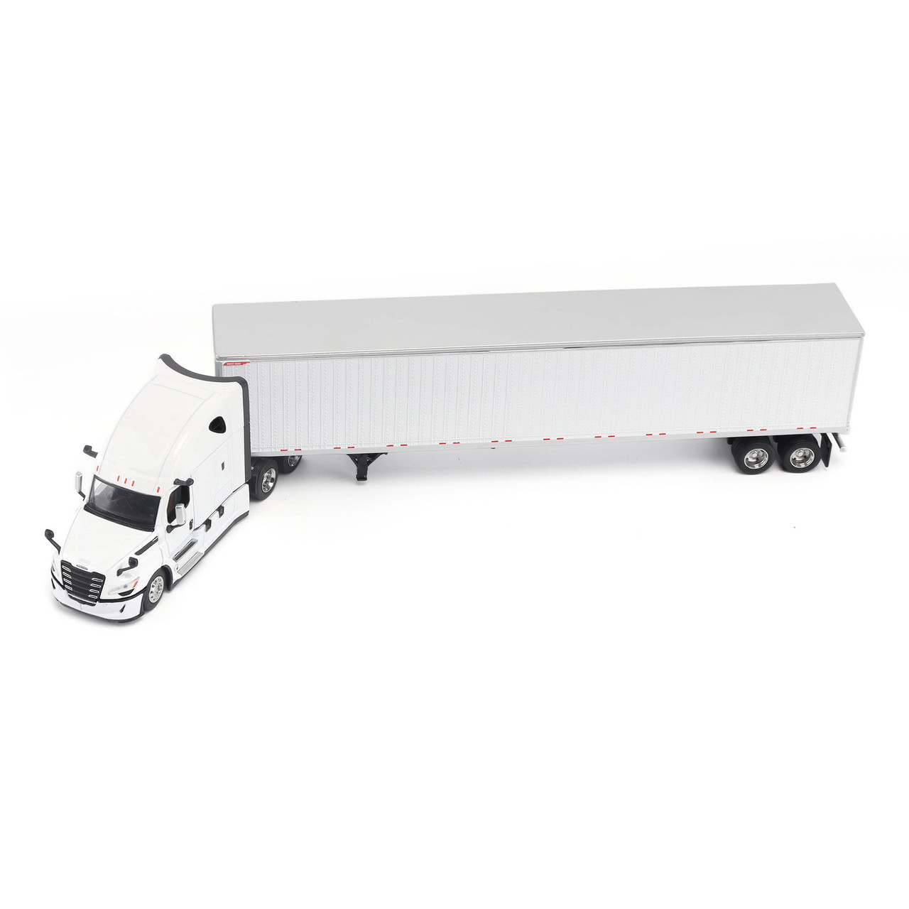 1/64 Diecast Masters 2025 Freightliner Cascadia Gen-5 Tractor (Winter White) & Great Dane Champion 53 Ft Dry Cargo Trailer Diecast Model