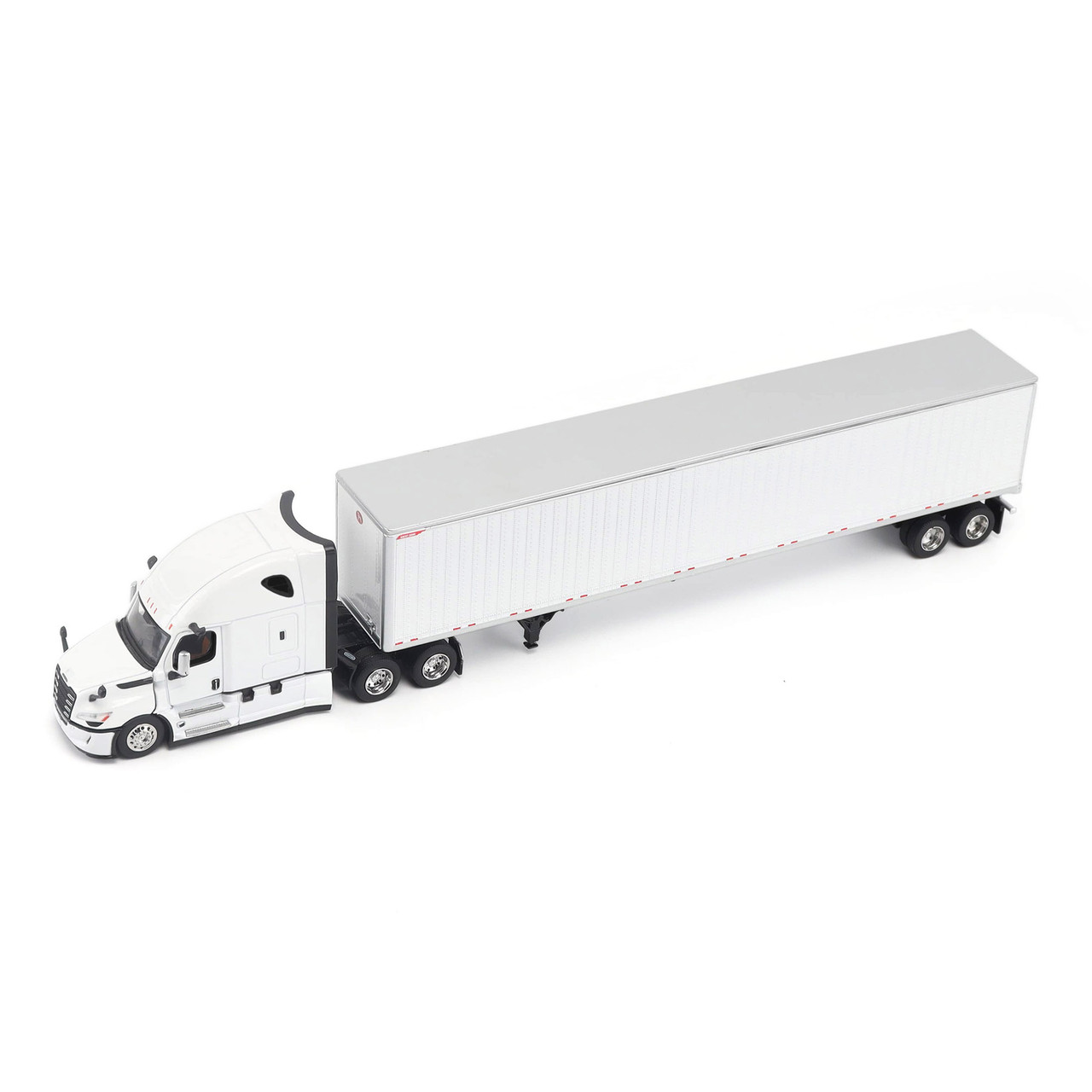 1/64 Diecast Masters 2025 Freightliner Cascadia Gen-5 Tractor (Winter White) & Great Dane Champion 53 Ft Dry Cargo Trailer Diecast Model