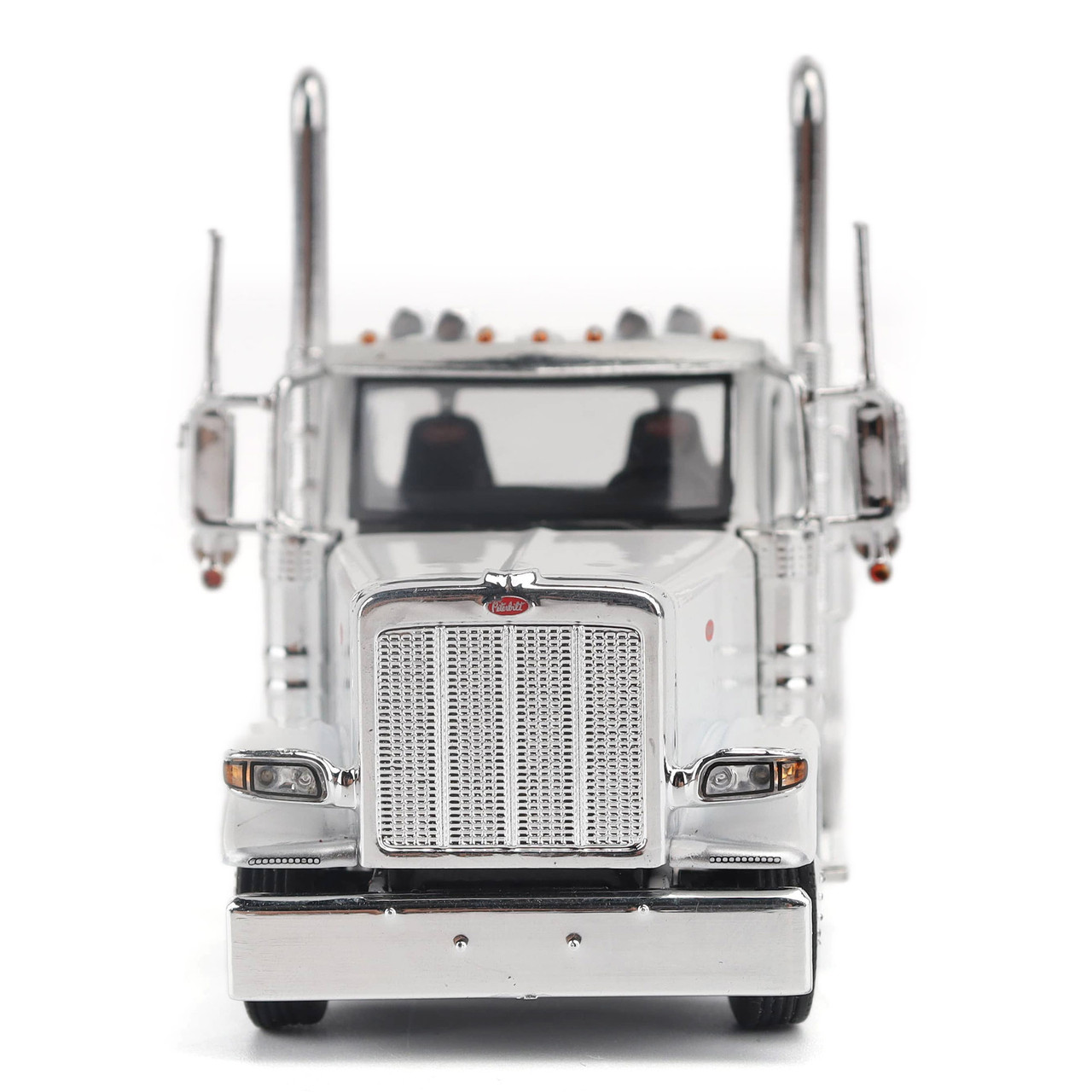 1/64 Diecast Masters Peterbilt Model 589 131-inches-BBC Day-Cab Tandem-Axle Truck Tractor (White) Diecast Model