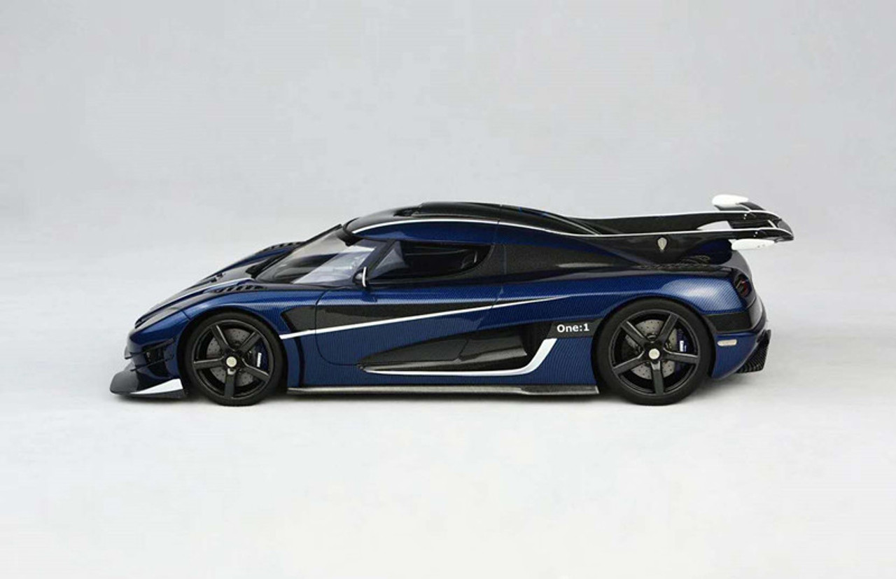 1/18 FA Frontiart Koenigsegg ONE:1 (Carbon Fiber Blue) Resin Car Model Limited