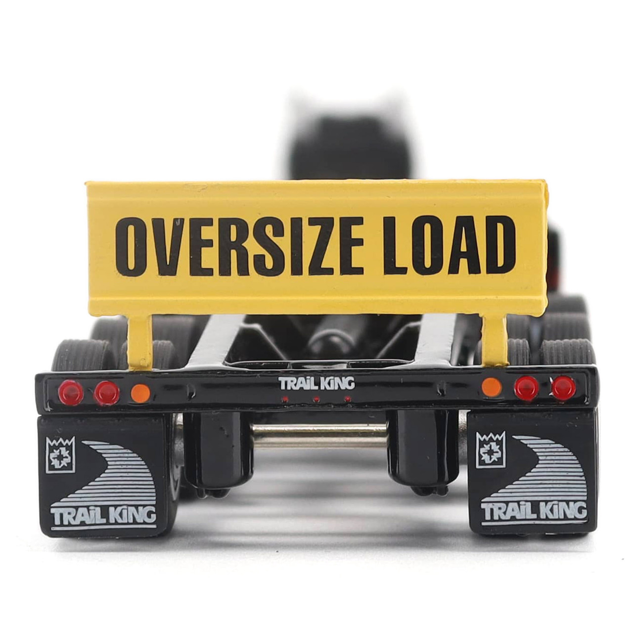 1/64 Diecast Masters Trail King TK170 Hydraulic Detachable Gooseneck Lowboy Trailer with Jeep & Booster Diecast Model