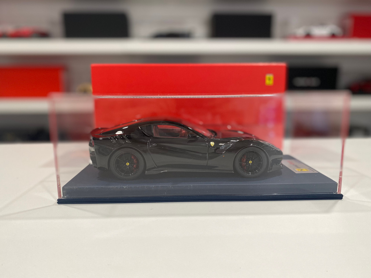 1/18 Looksmart Ferrari F12 TDF (Black with Red Brake Calipers) Car Model