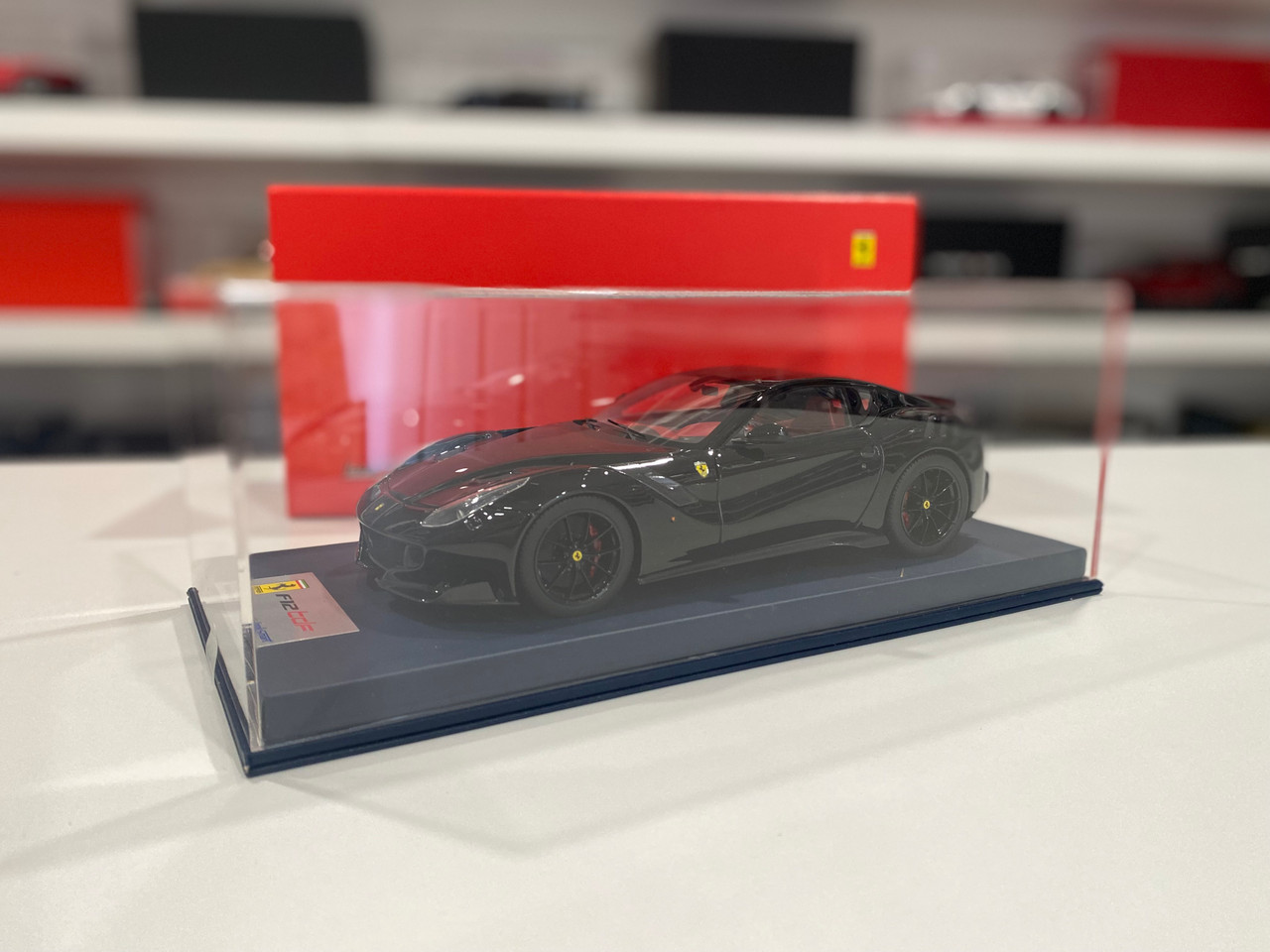 1/18 Looksmart Ferrari F12 TDF (Black with Red Brake Calipers) Car Model