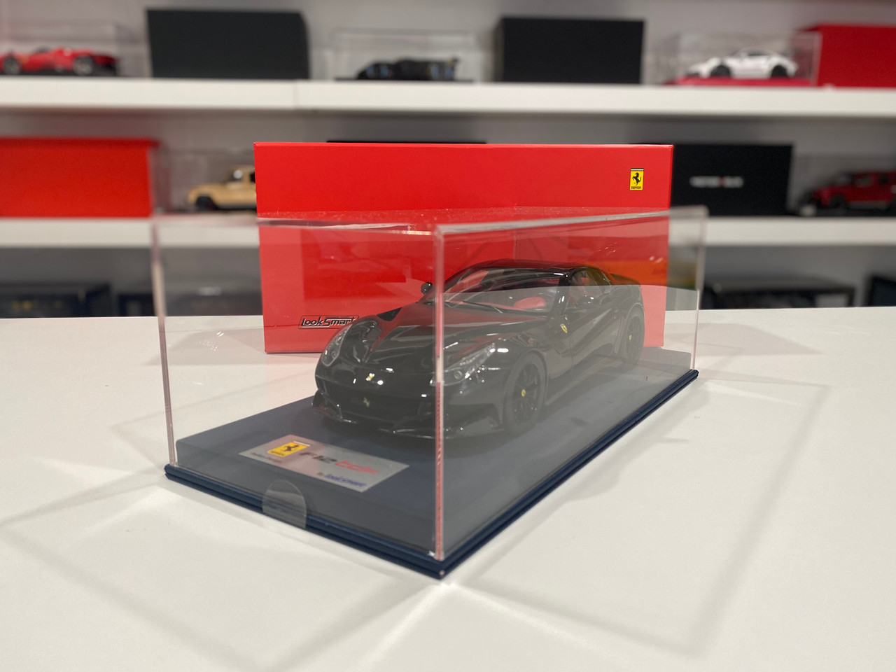 1/18 Looksmart Ferrari F12 TDF (Black with Red Brake Calipers) Car Model