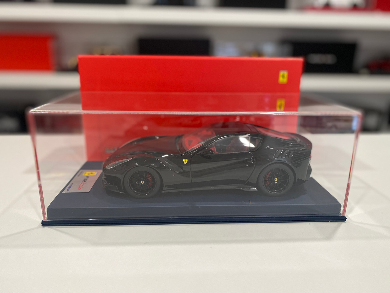1/18 Looksmart Ferrari F12 TDF (Black with Red Brake Calipers) Car Model