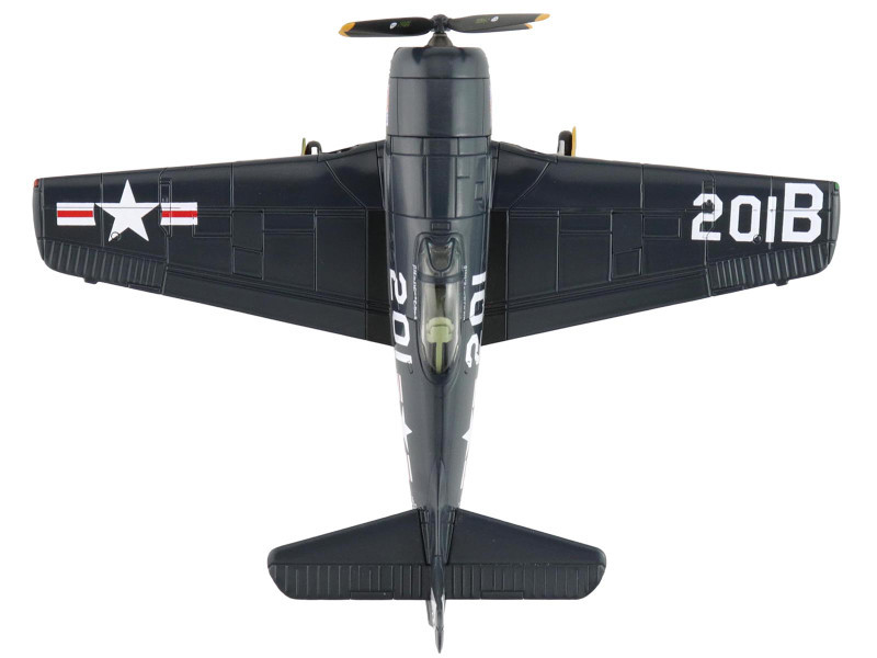 Grumman F8F-2P Bearcats Fighter Aircraft "121714 Duxford (Restored Plane)" (2014) United States Navy "SkyMax Flying Heroes" 1/72 Diecast Model by Hobby Master