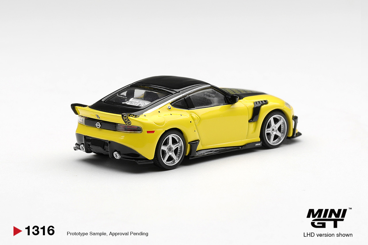 1/64 Mini GT Nissan Z VeilSide FFZ400 Ikazuchi Yellow Diecast Car Model