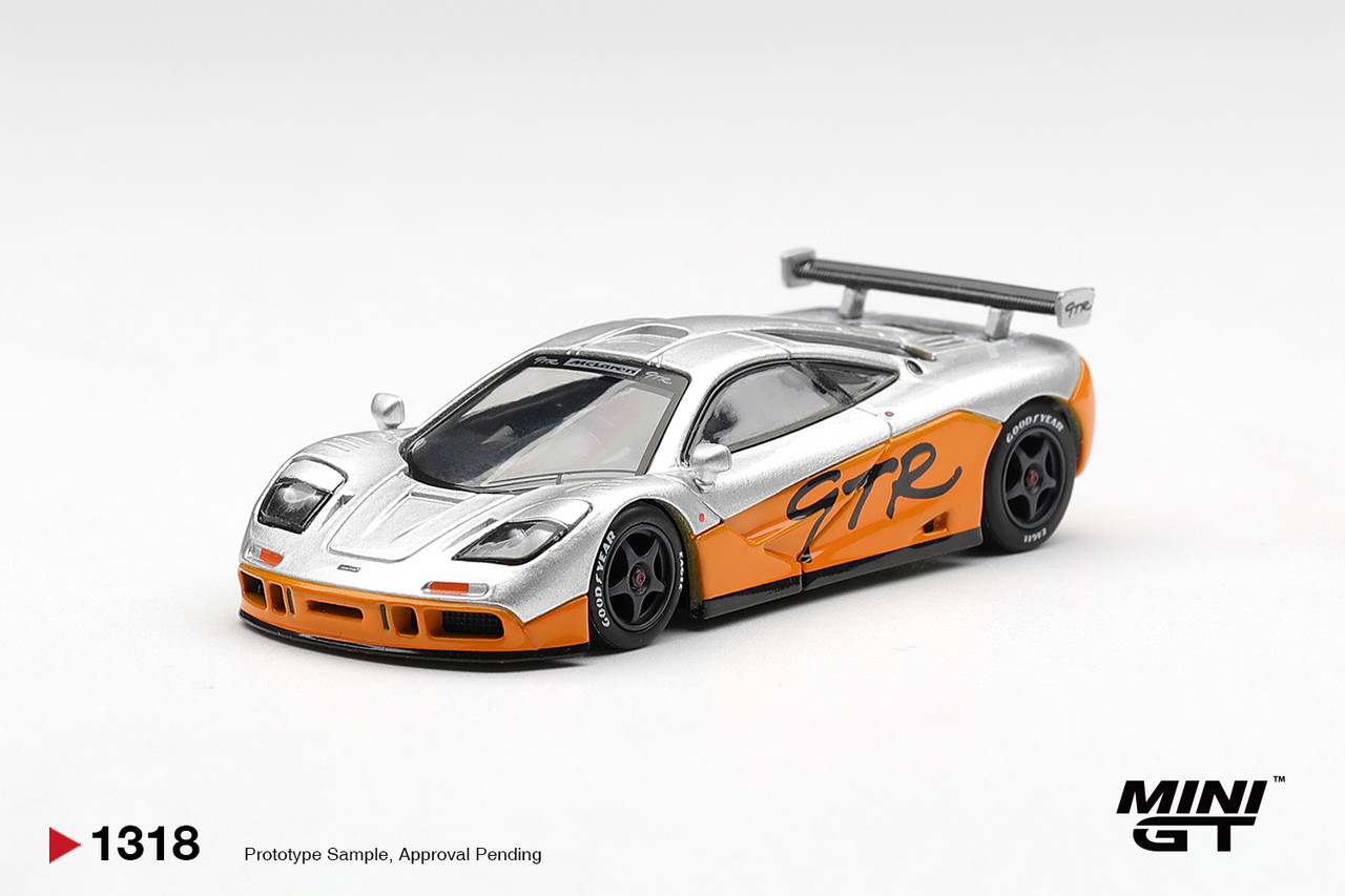 1/64 Mini GT 1995 McLaren F1 GTR Presentation (Silver & Orange