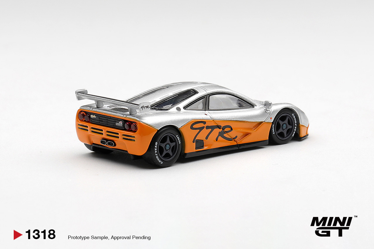 1/64 Mini GT 1995 McLaren F1 GTR Presentation (Silver & Orange