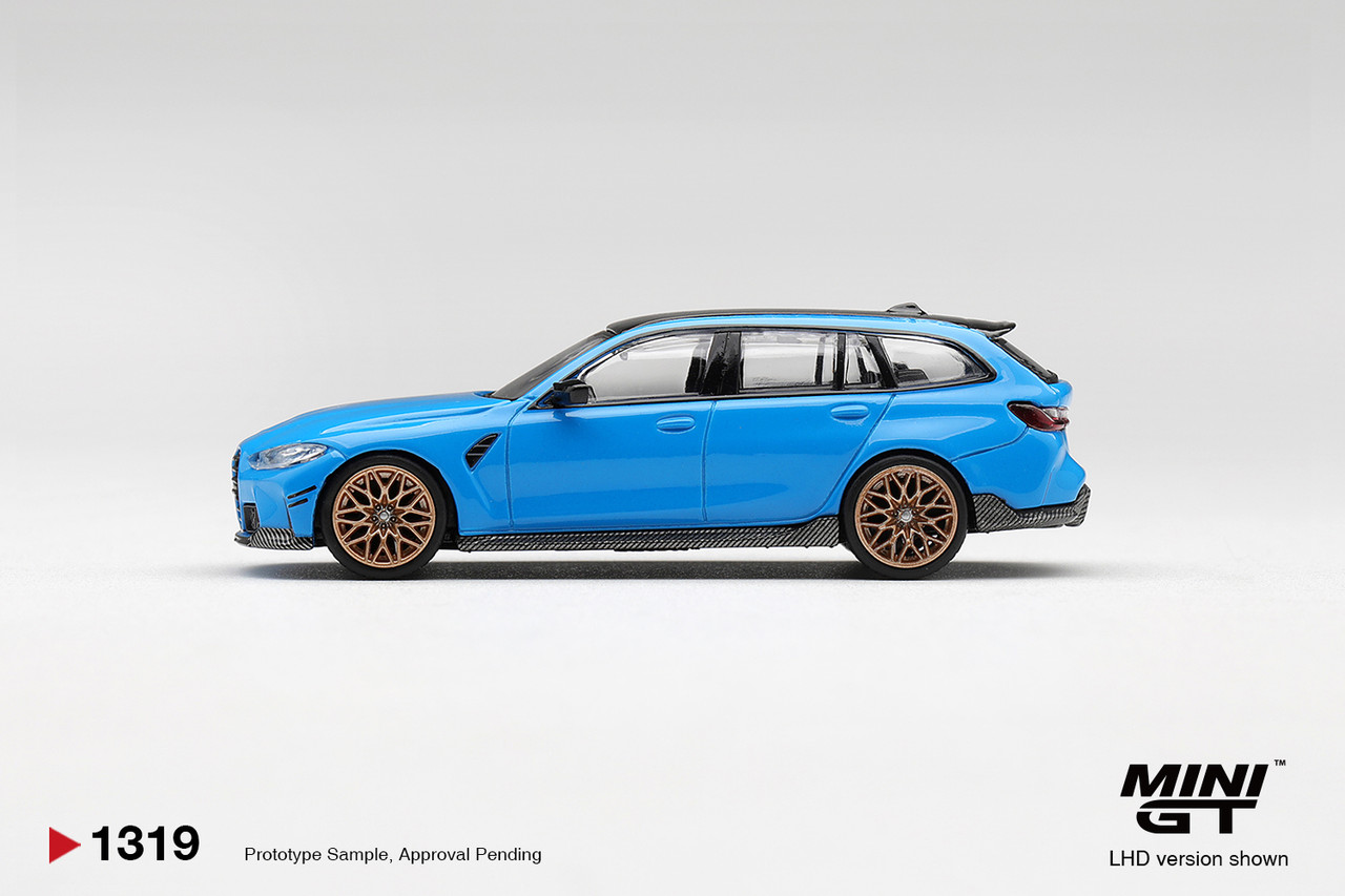 1/64 Mini GT BMW M3 G81 M Performance Touring (Riviera Blue) Diecast Car Model