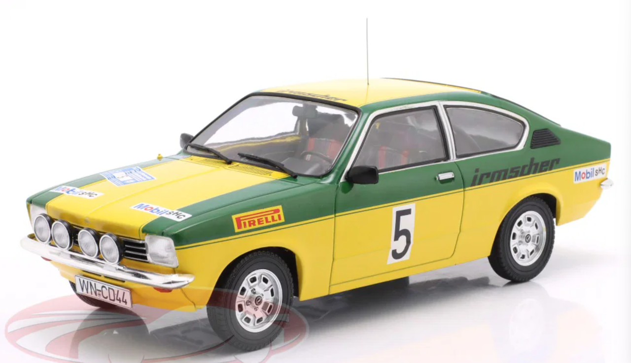 1/18 ModelCarGroup 1976 Opel Kadett C GT/E #5 2nd Sachs Winter Rallye Walter Smolej, Christian Geistdörfer Diecast Car Model