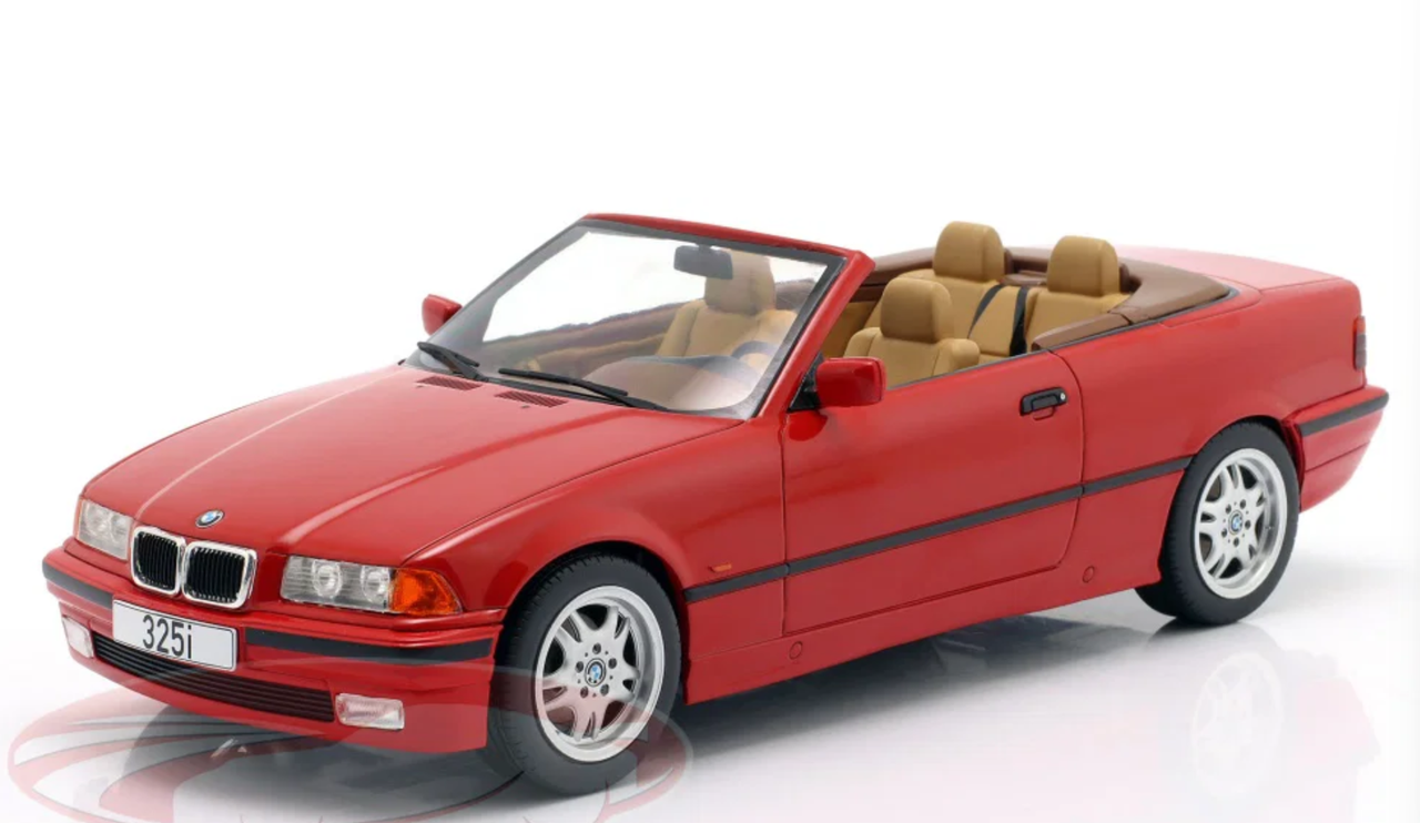 1/18 ModelCarGroup 1996 BMW 3 Series (E36) Cabriolet (Red) Diecast Car Model