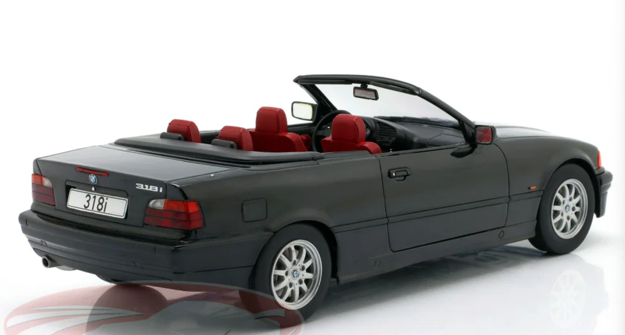 1/18 ModelCarGroup 1996 BMW 3 Series (E36) Cabriolet (Black) Diecast Car Model