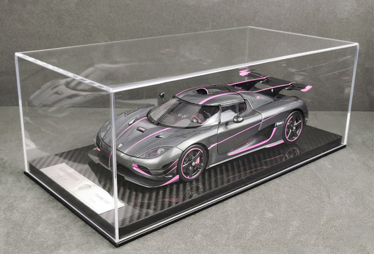 1/18 Frontiart Koenigsegg One:1 (Carbon Fiber Pink) Fully Open Diecast Car Model Limited