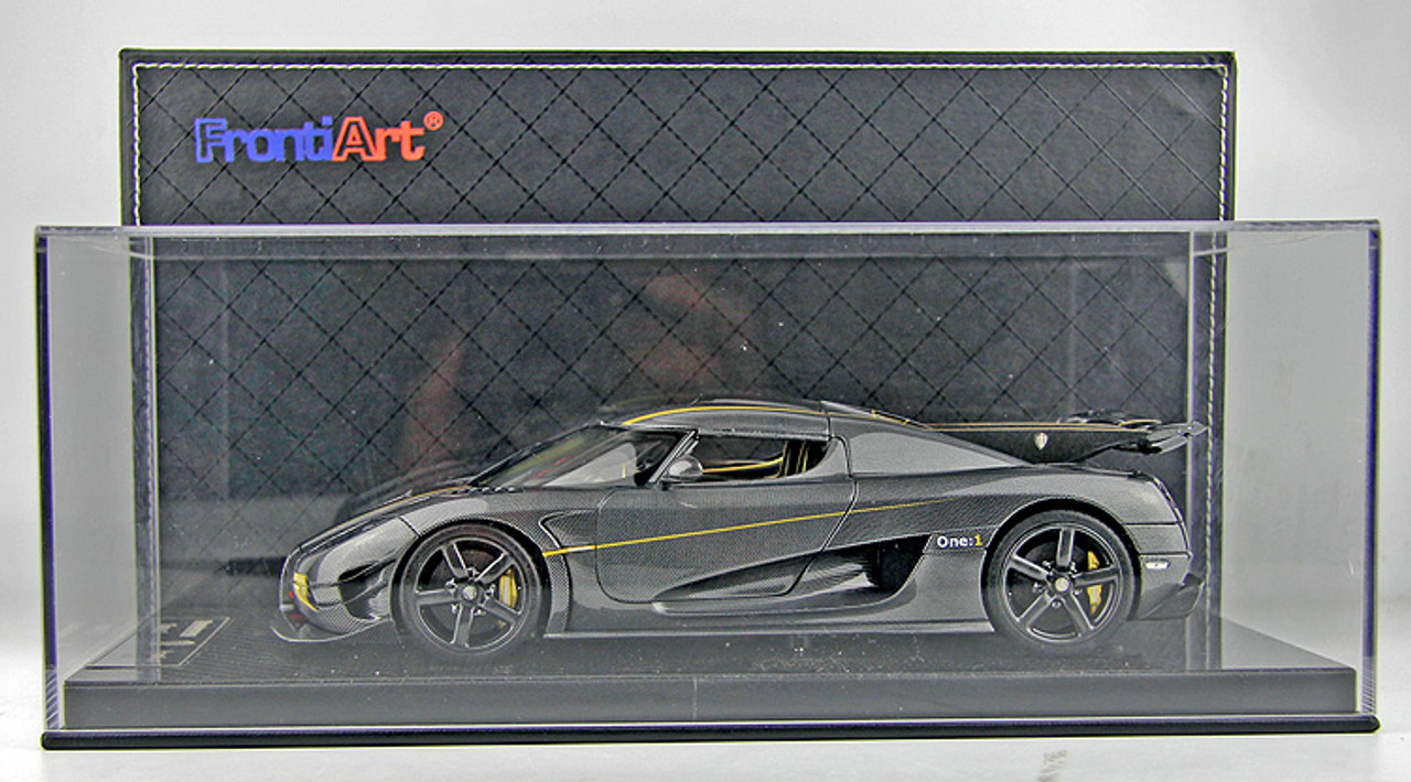 1/18 Frontiart Koenigsegg One:1 (Carbon Fiber w/ Gold Line) Fully Open Diecast Car Model Limited