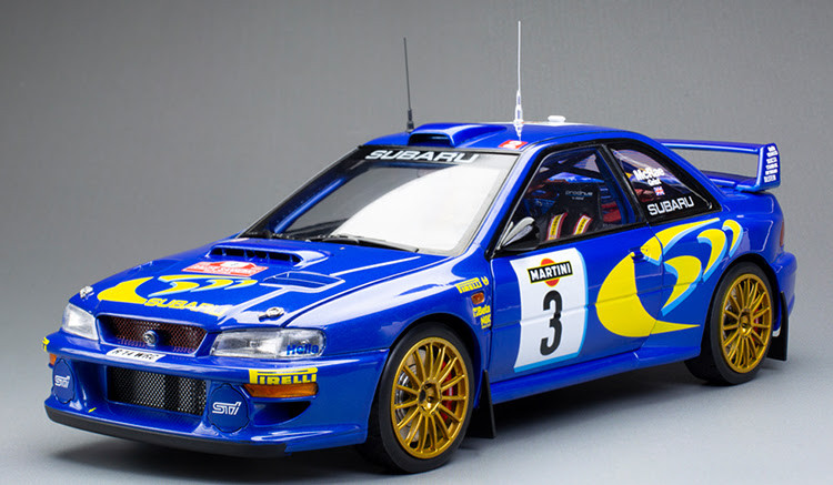 1/18 Sunstar 1998 Subaru Impreza S5 WRC 98 #3 3rd Rallye Sanremo 1998 C.McRae N.Grist Diecast Car Model