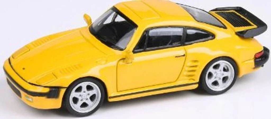 1/64 Paragon 1986 Porsche 911 RUF BTR Slantnose (Yellow) Diecast Car Model