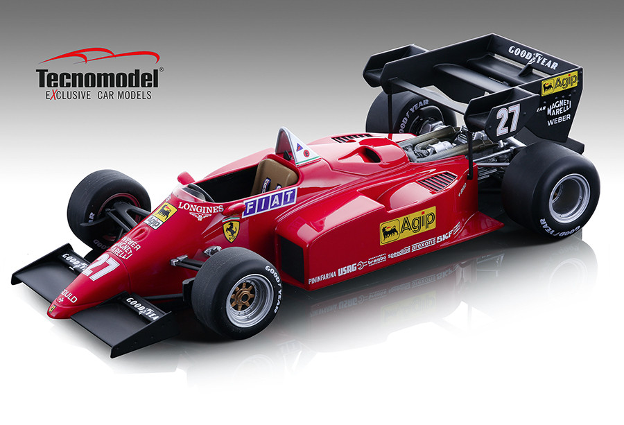 1/12 Tecnomodel Ferrari 126 C4-M2 1984 European GP Driver M. Alboreto 2nd Place Car #27 Car Model