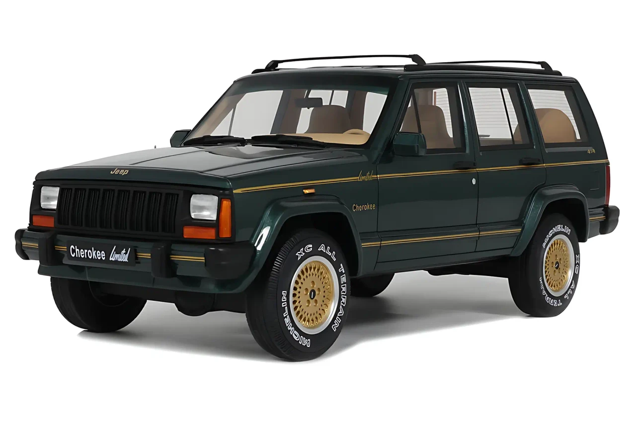 1/18 OTTO 1995 Jeep Cherokee XJ Limited 4x4 (Dark Green Metallic) Car Model