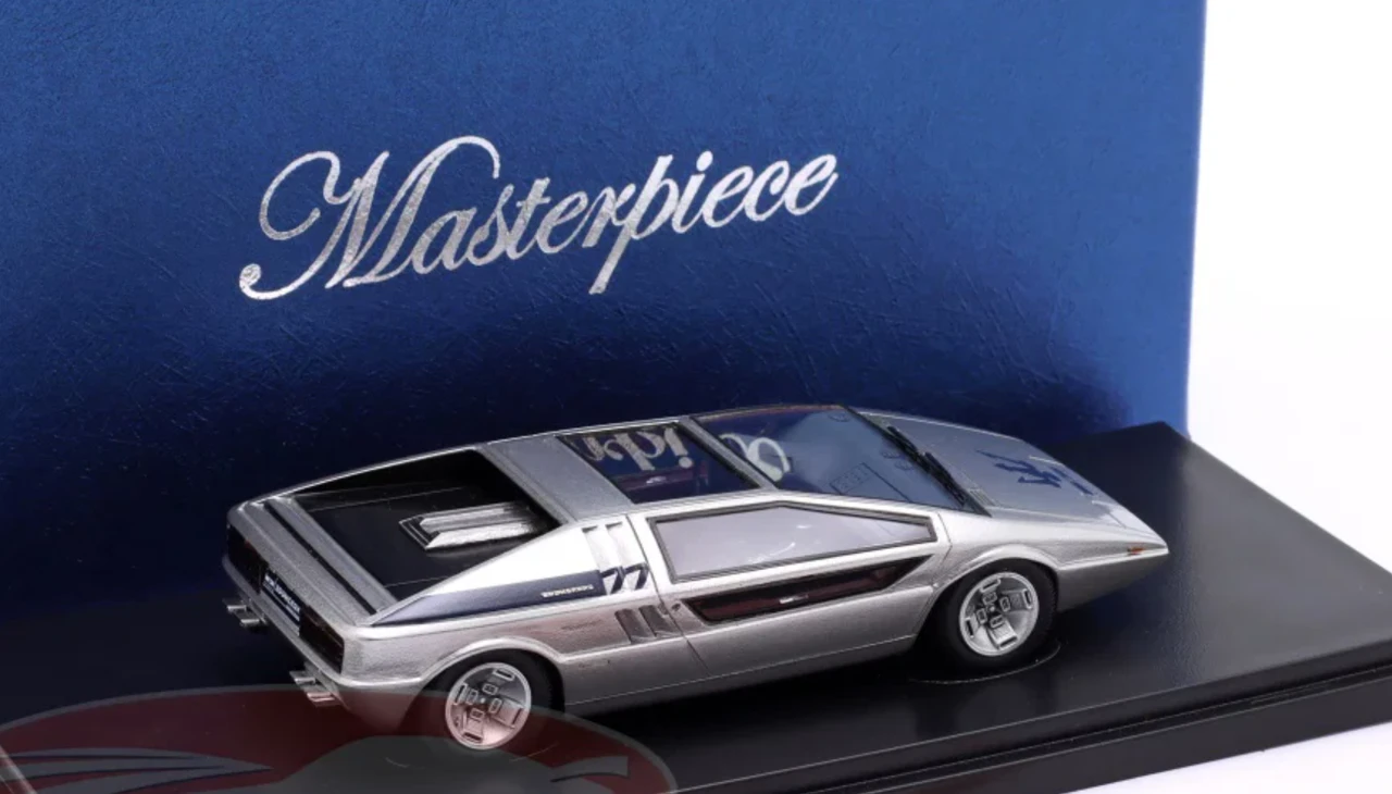 1/43 AutoCult 1971 Maserati Boomerang Concept Car (Silver) Car Model