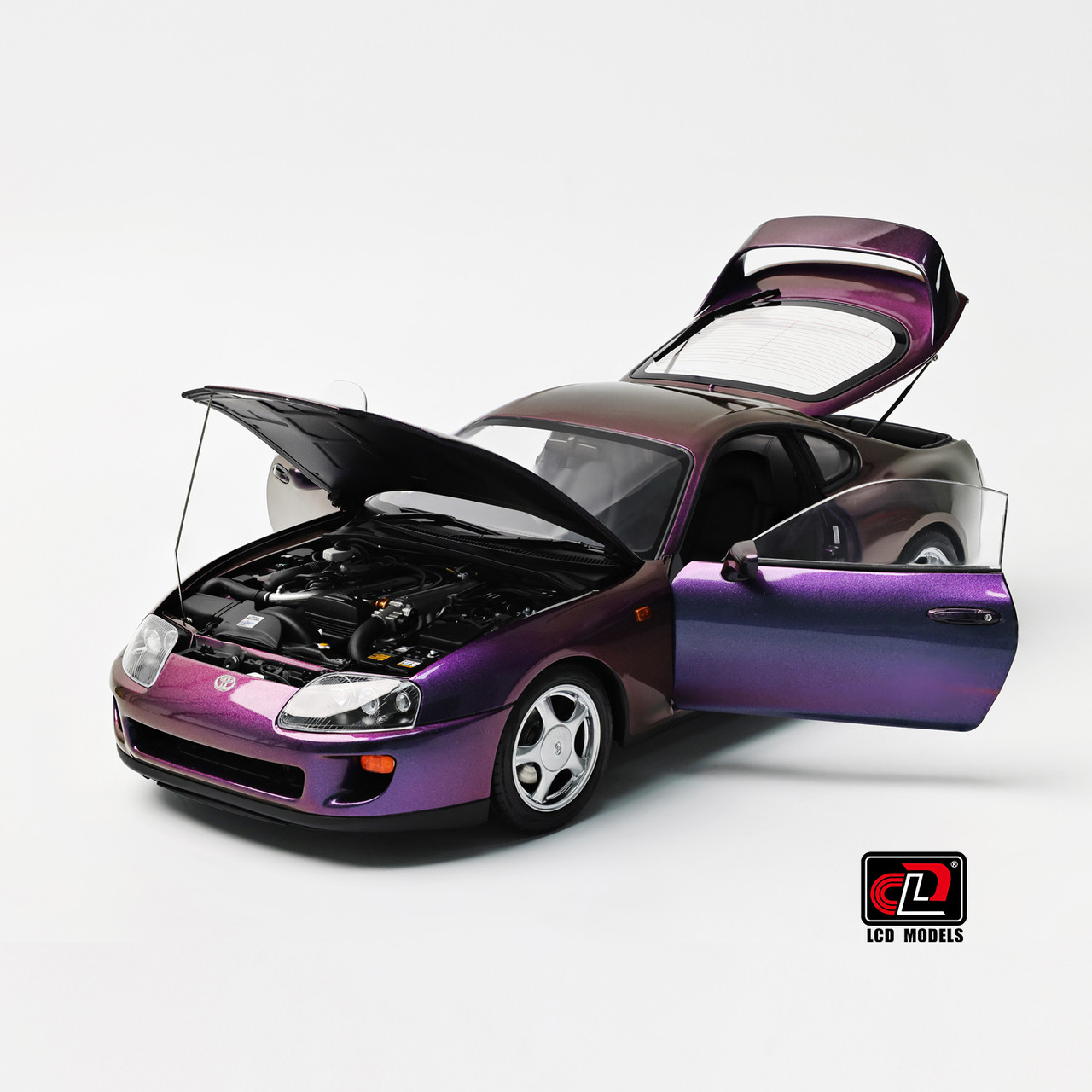 1/18 LCD Toyota Supra A80 (Holographic Purple) Diecast Car Model
