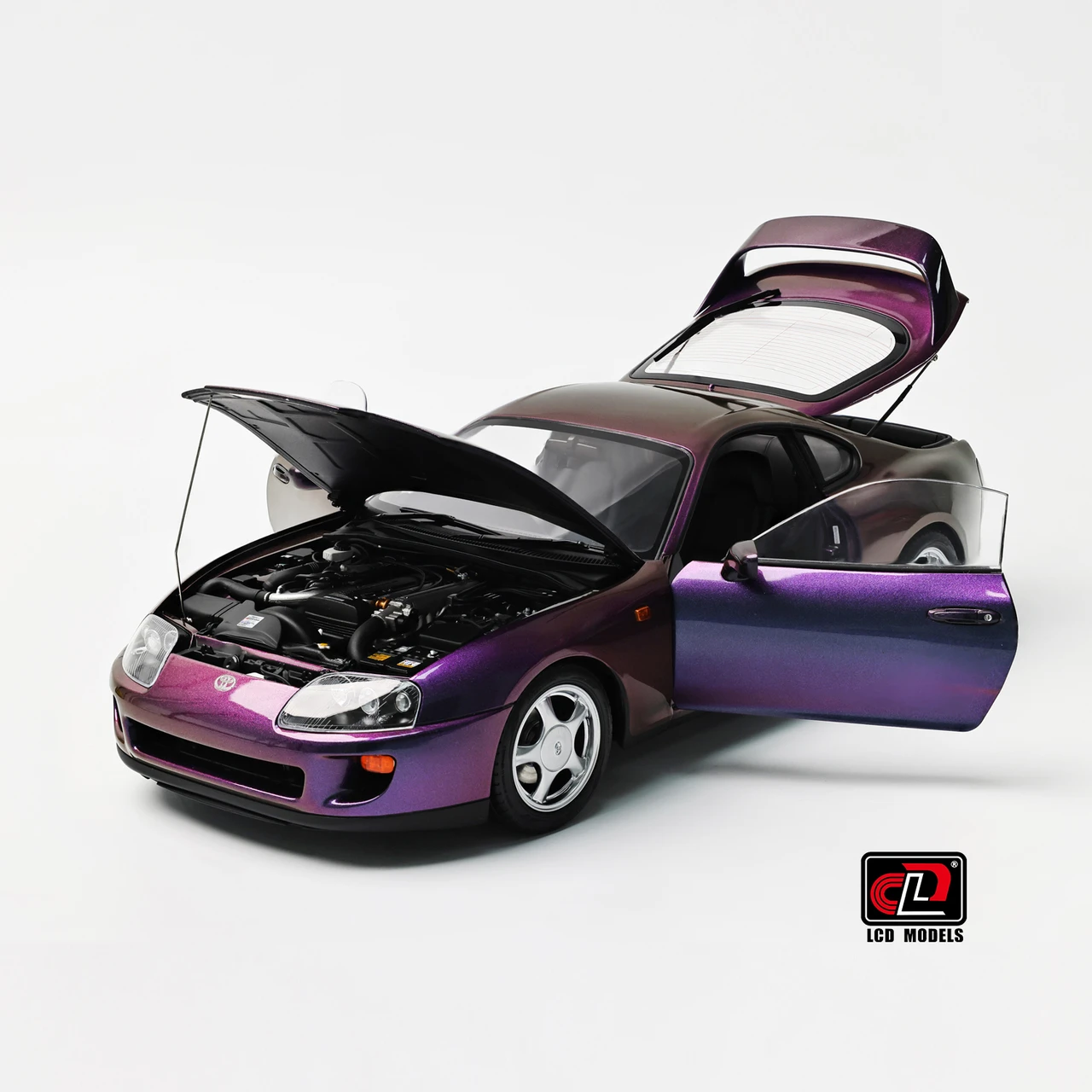 1/18 LCD Toyota Supra A80 (Holographic Purple) Diecast Car Model