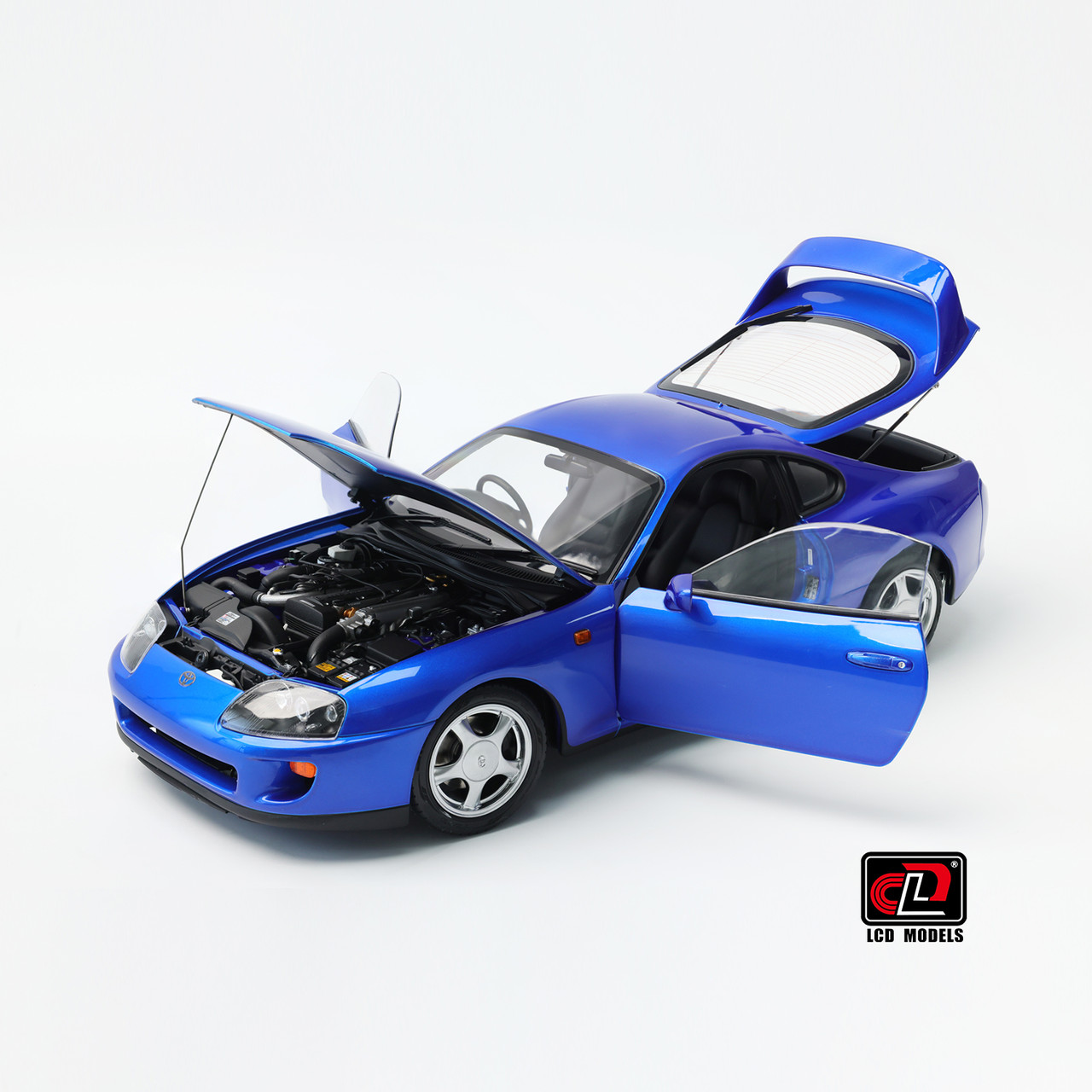 1/18 LCD Toyota Supra A80 (Blue) Diecast Car Model - LIVECARMODEL.com