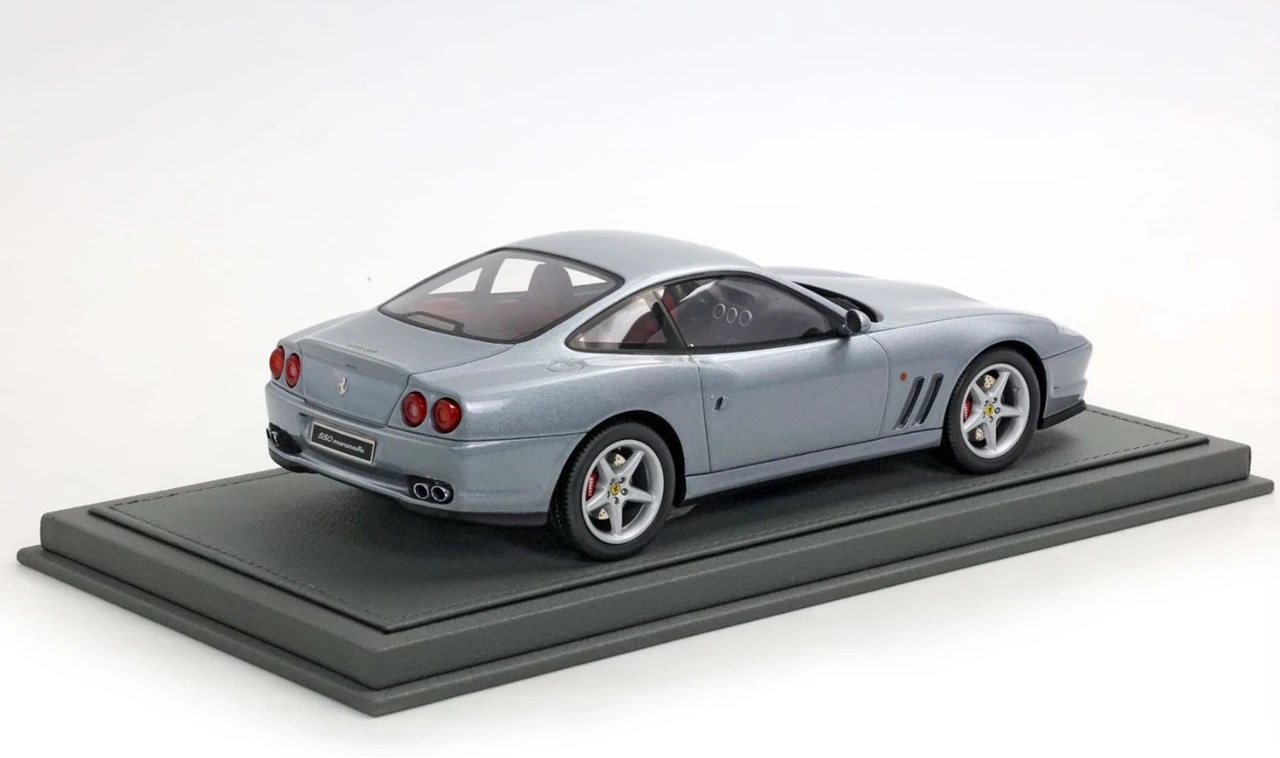 1/18 BBR 1996 Ferrari 550 Maranello (Titanium Grey with Charcoal Seats & Silver Rims) Car Model Limited 18 Pieces