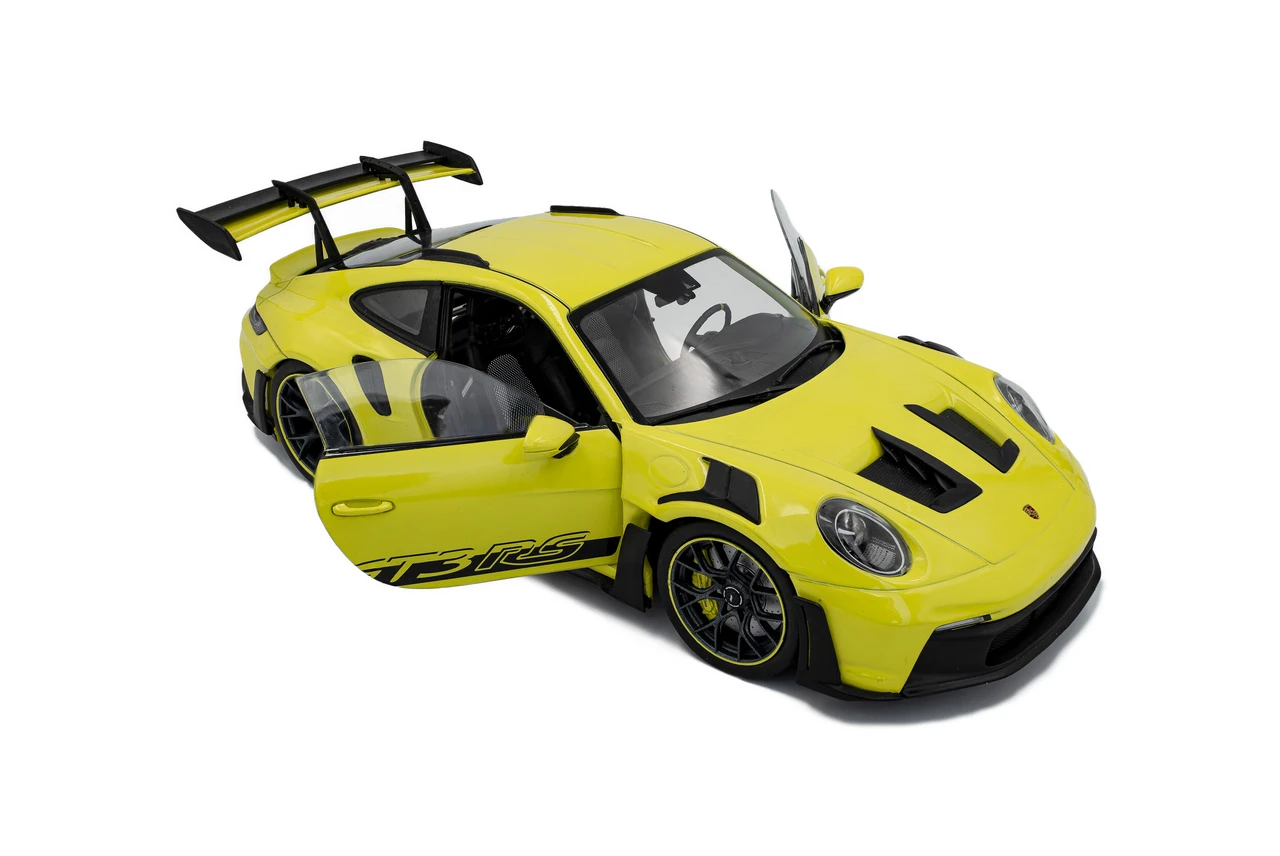 1/18 Solido 2024 Porsche 911 (992) GT3 RS (Neon Lime Yellow Green) Diecast Car Model