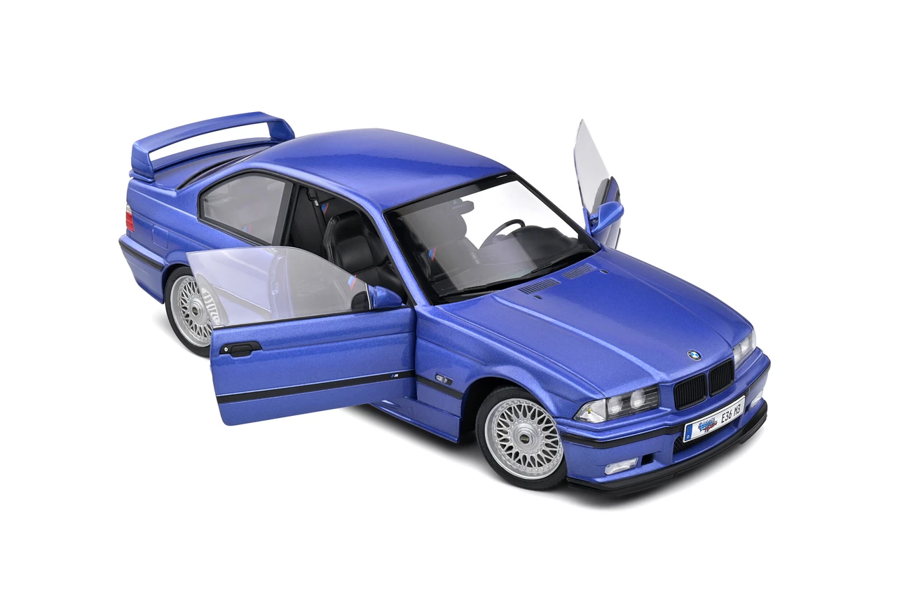 1/18 Solido 1996 BMW M3 (E36) Coupe (Estoril Blue) Diecast Car Model