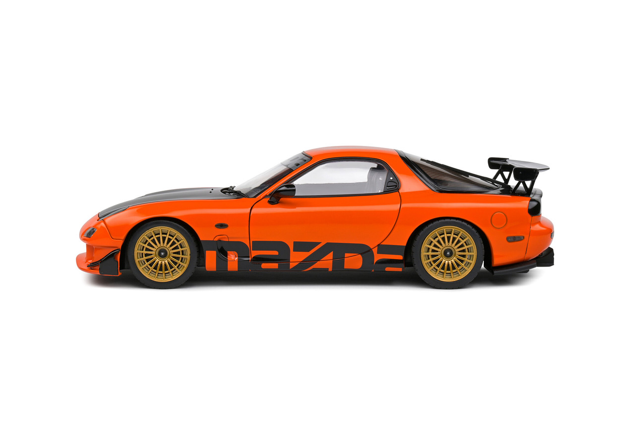 ま*昌様 Solido Mazda RX7 Type RS FD3S ミニカー 1/18 Solido Mazda RX-7 Type RS (FD3S) (Orange) Diecast Car Model