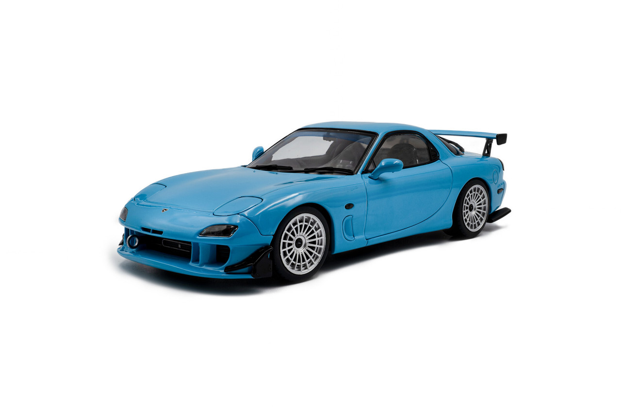 1/18 Solido Mazda RX-7 Type RS (FD3S) (Neon Blue) Diecast Car