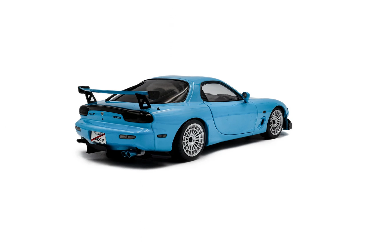1/18 Solido Mazda RX-7 Type RS (FD3S) (Neon Blue) Diecast Car Model