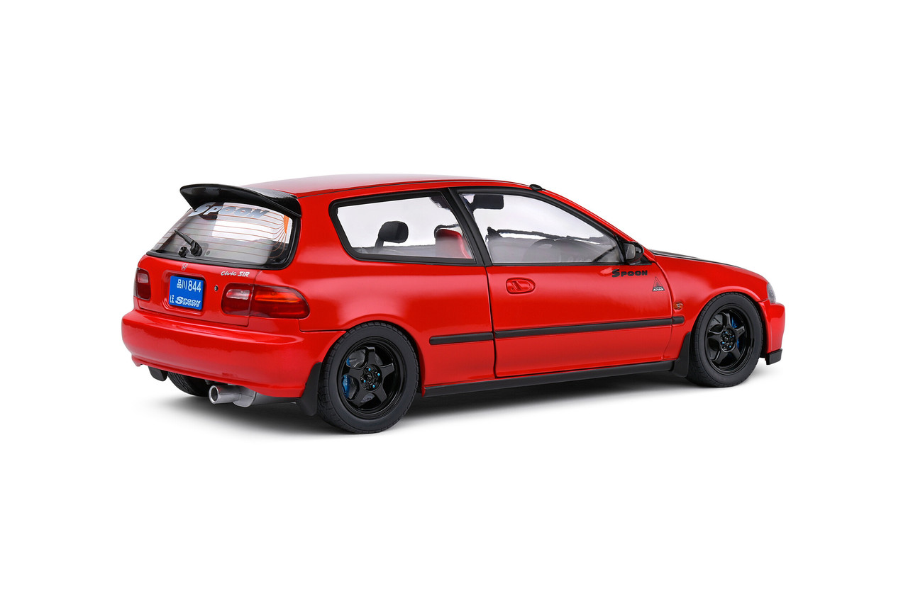 1/18 Solido 1991 Honda Civic (EG6) Spoon Version (Red) Diecast Car Model
