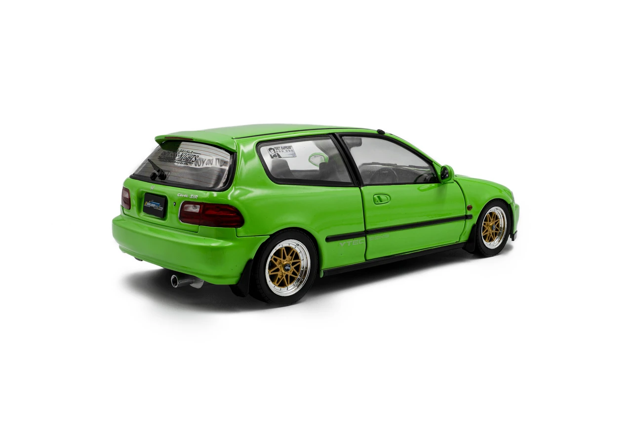 1/18 Solido 1991 Honda Civic (EG6) (Neon Green) Diecast Car Model